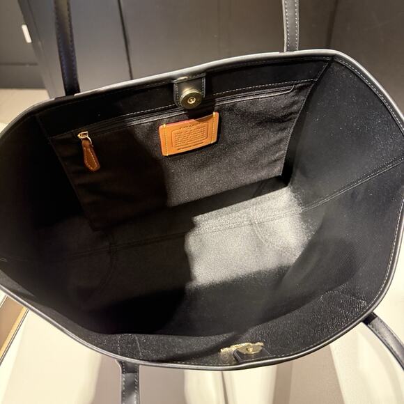 Last 1‼️Coach City Tote Bag Pumpkin Halloween Holidays CCE69 Gold/Walnut - Picture 6 of 6